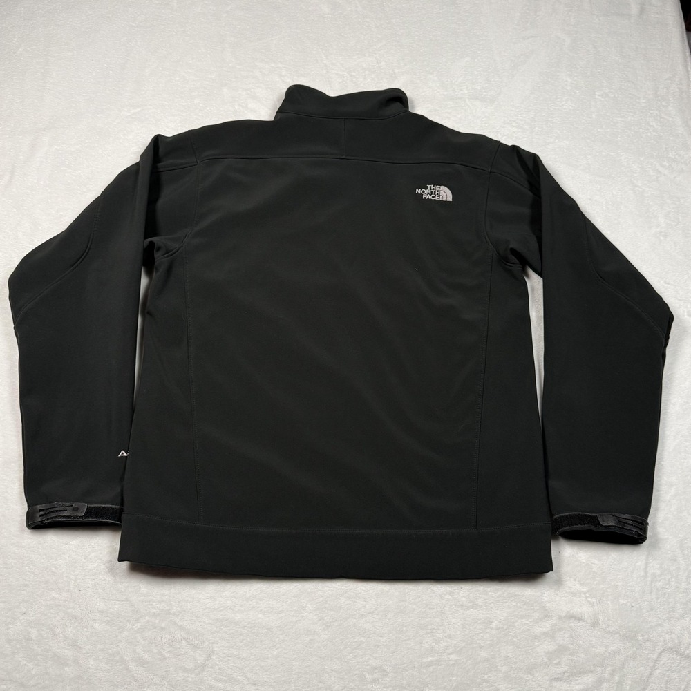 The‎ North Face Apex Jacket Mens Medium Black Full Zip Softshell Windbreaker - Picture 7 of 12